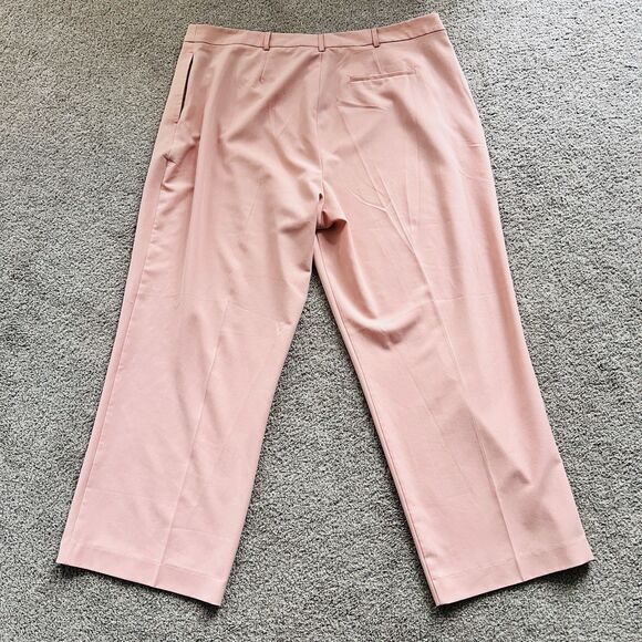 Asos Design Soft Pink Wide Leg Soft Flowy Professional Designer Pants - Plus 20 - Picture 5 of 9